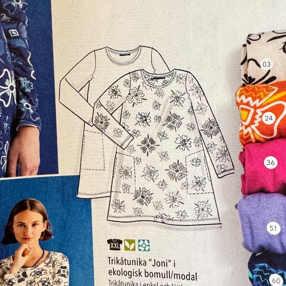 NWT Gudrun Sjöden “Joni” Tunic Dress – Size L – Organic Cotton/Modal - Picture 3 of 8